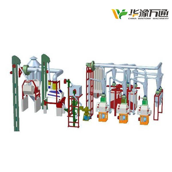 時(shí)加工1-2噸小麥面粉生產(chǎn)線(xiàn)